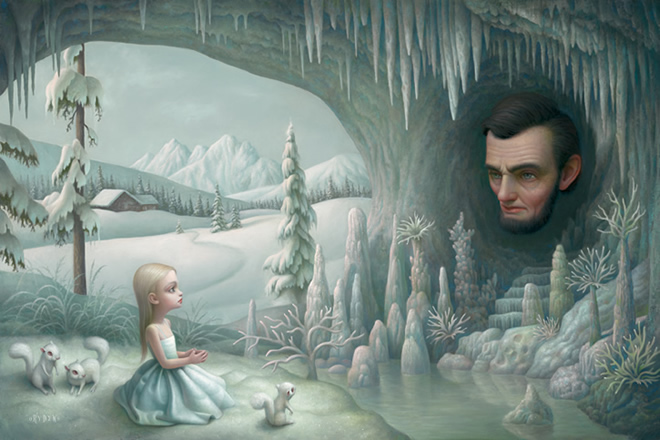 surrealism art by Mark Ryden, illustrations